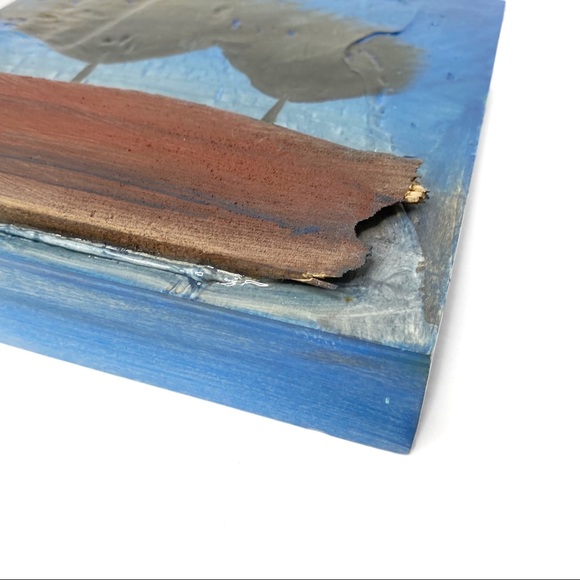 SHANE TOWNLEY Wooden Canvas Tree Painting - Picture 2 of 8